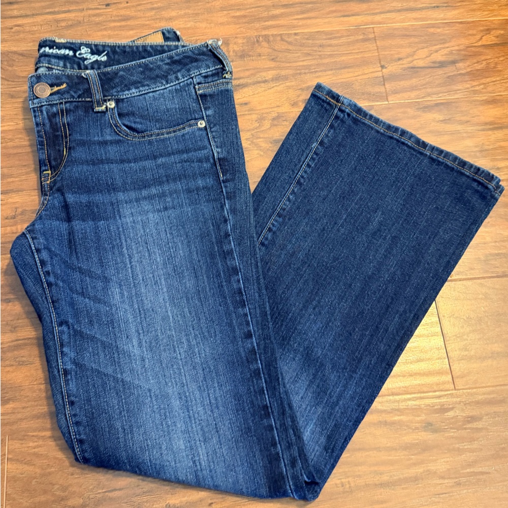 American Eagle Outfitters Dark Blue Flare Jeans